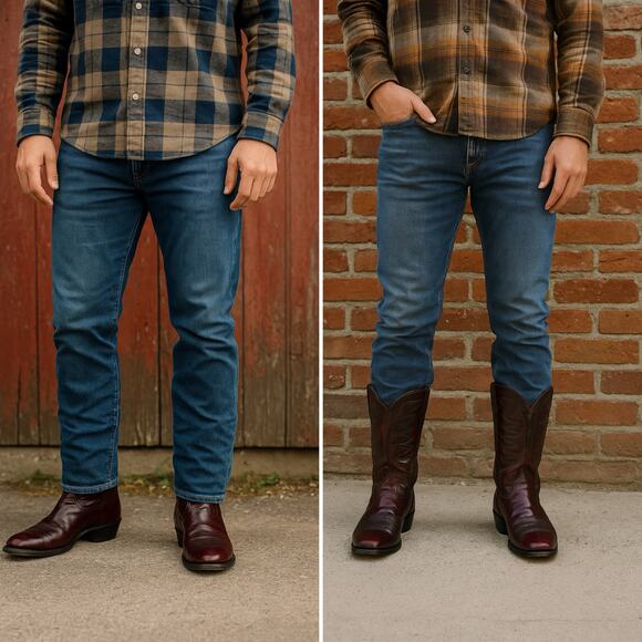 R.J. Foley Vintage Cowboy Boots Men’s 10.5D Burgundy Leather Handmade USA - Picture 1 of 12